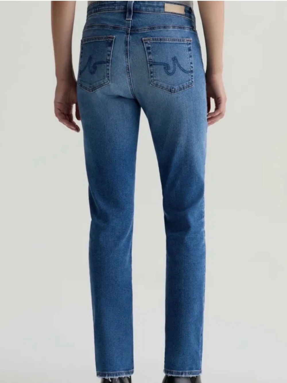 AG jeans Adriano Goldschmied Mari Mid-rise Slim Straight jeans Size 27 Premium - Picture 3 of 10